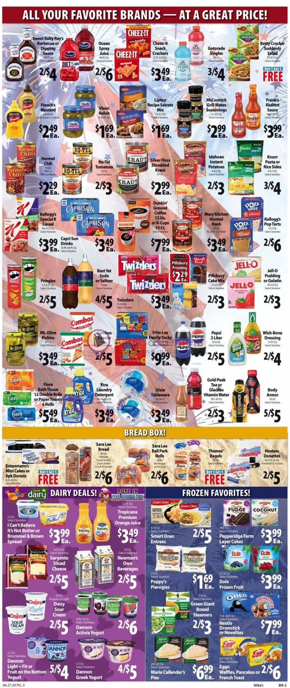 Weekly ad for Mike's Bi-lo valid: 06/27/2024 - 07/03/2024, page 3 Weekly ad for Mike's Bi-lo valid: 06/27/2024 - 07/03/2024, page 3
