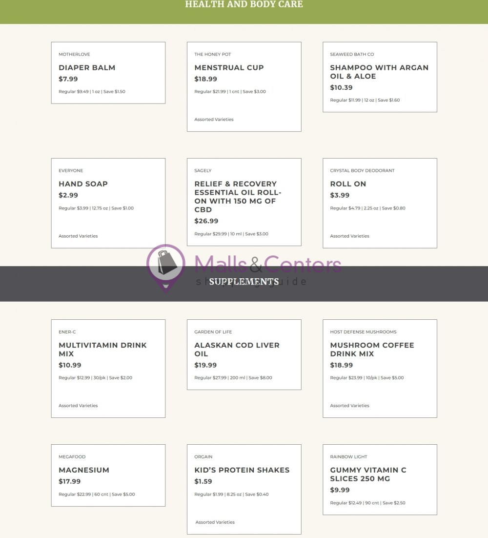 MOM's Organic Market Weekly Ad sales & flyers specials MallsCenters