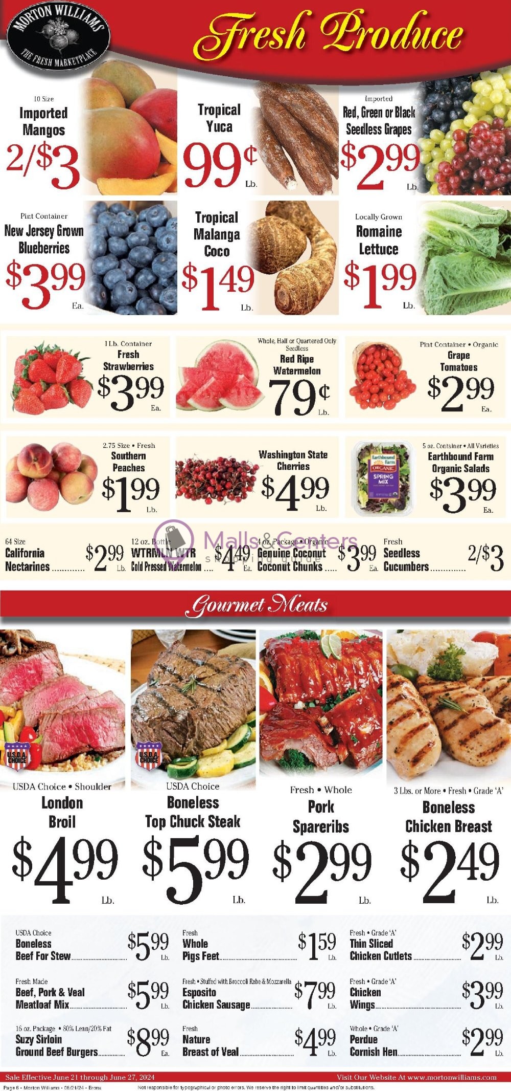 Weekly ad for Morton Williams Supermarket valid: 06/21/2024 - 06/27/2024, page 6