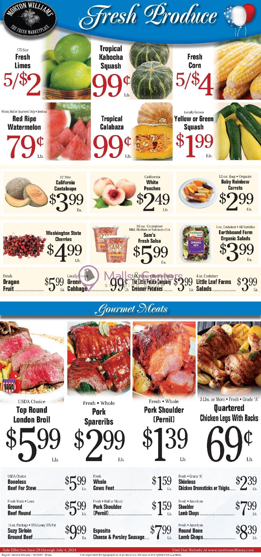 Weekly ad for Morton Williams Supermarket valid: 06/28/2024 - 07/04/2024, page 6