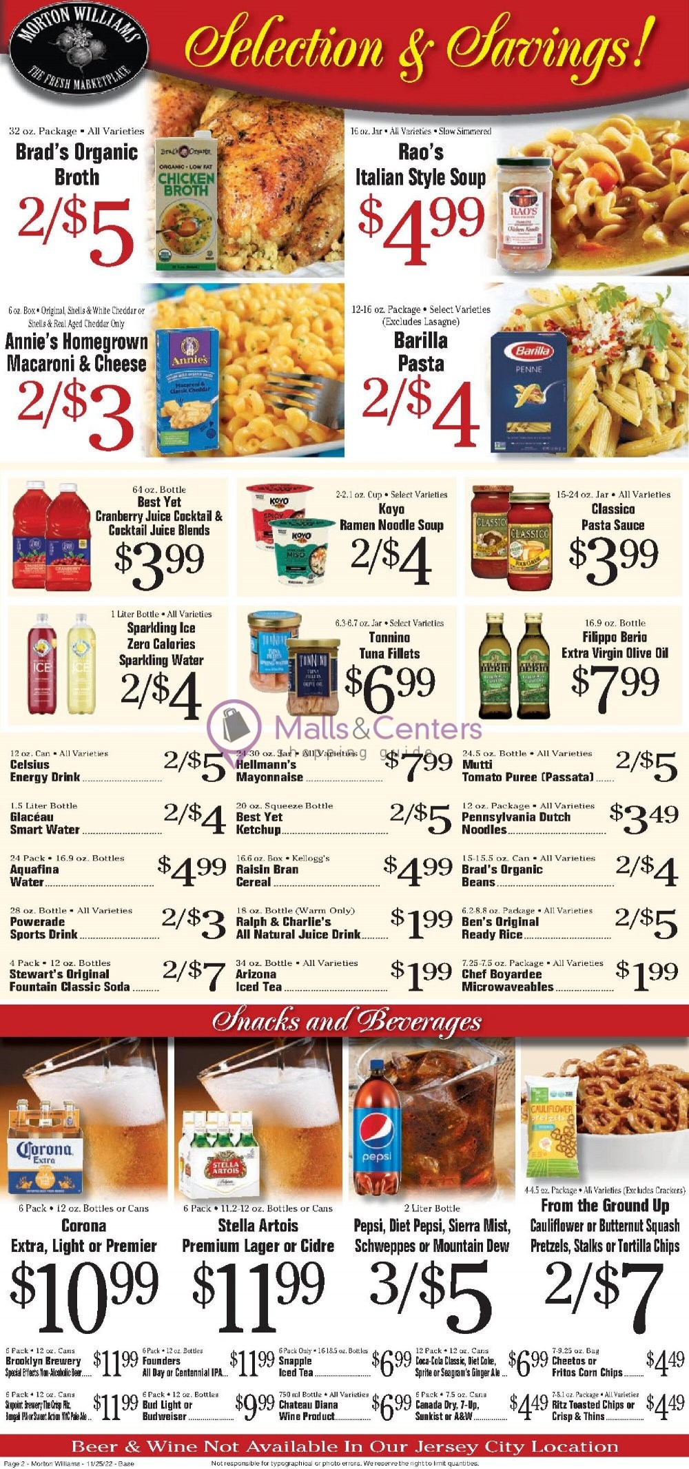 Morton Williams Supermarket Weekly ad valid from 11/25/2022 to 12/01