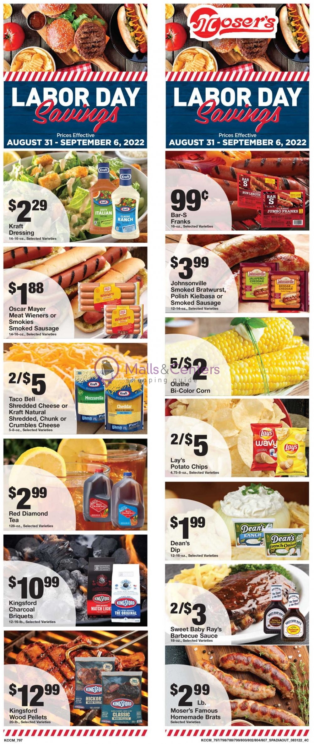Moser's Foods Weekly ad valid from 08/31/2022 to 09/06/2022 MallsCenters