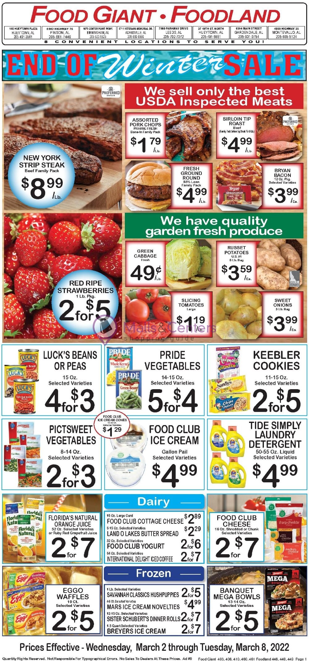 My Food Giant Weekly ad valid from 03/02/2022 to 03/08/2022 MallsCenters
