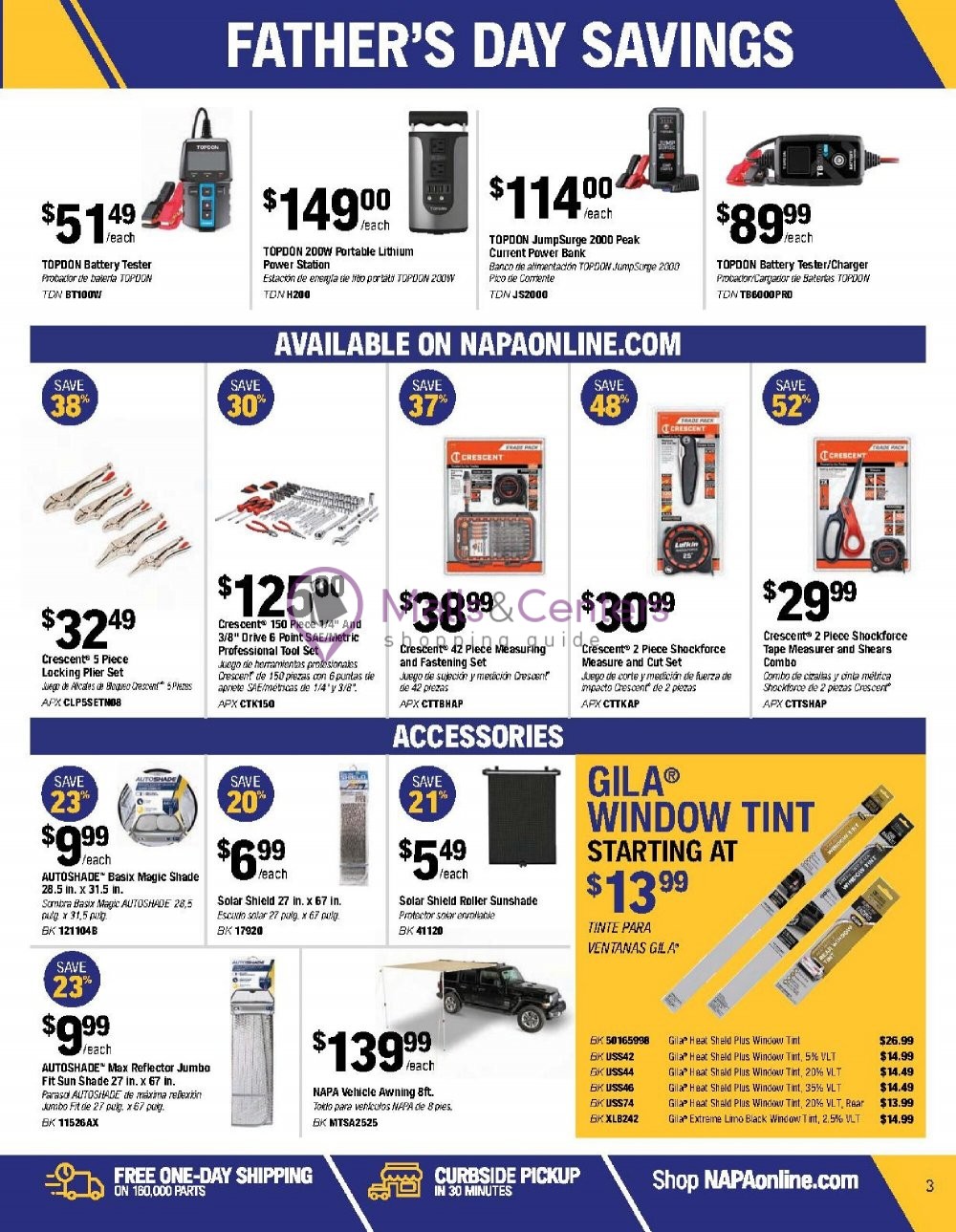 Weekly ad for Napa Auto Parts valid: 06/01/2023 - 06/30/2023, page 3
