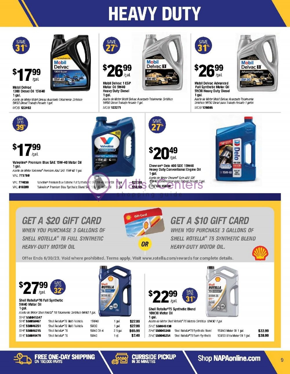 Weekly ad for Napa Auto Parts valid: 06/01/2023 - 06/30/2023, page 9