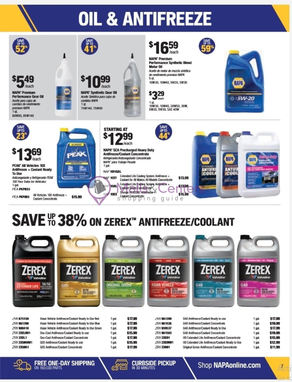 Weekly ad for Napa Auto Parts valid: 05/01/2024 - 05/31/2024, page 7