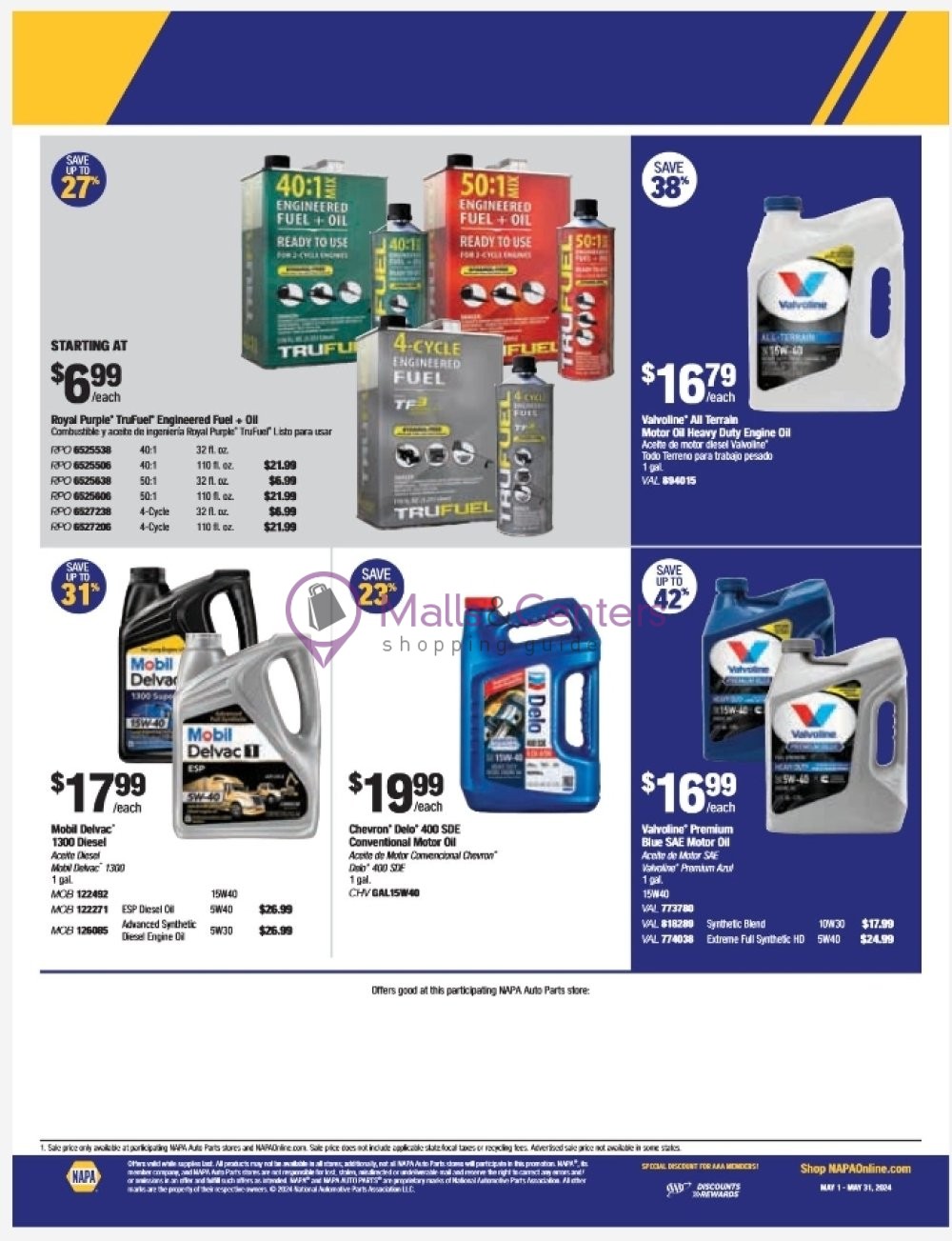 Weekly ad for Napa Auto Parts valid: 05/01/2024 - 05/31/2024, page 8