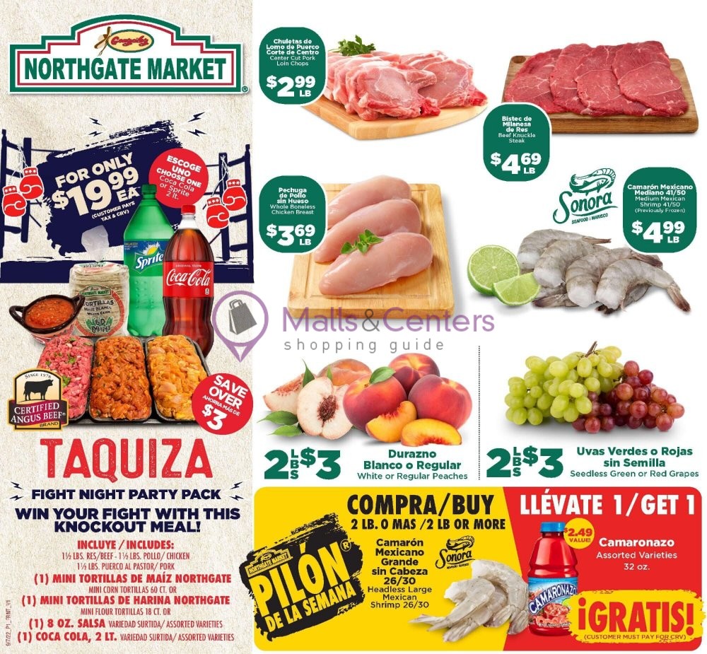 Northgate Market Weekly ad valid from 09/07/2022 to 09/20/2022