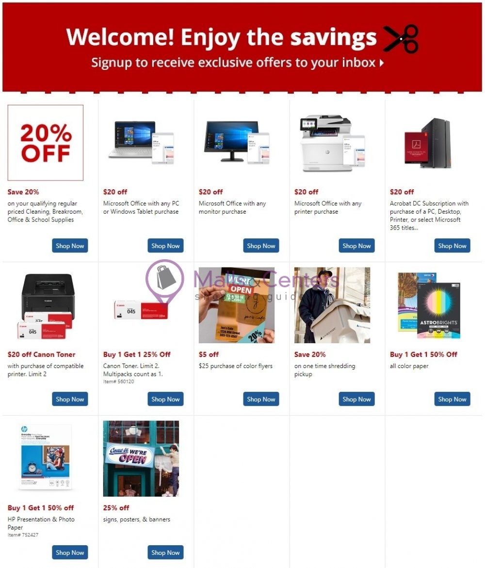 Office Depot Weekly ad valid from 07/21/2020 to 07/27/2020 MallsCenters