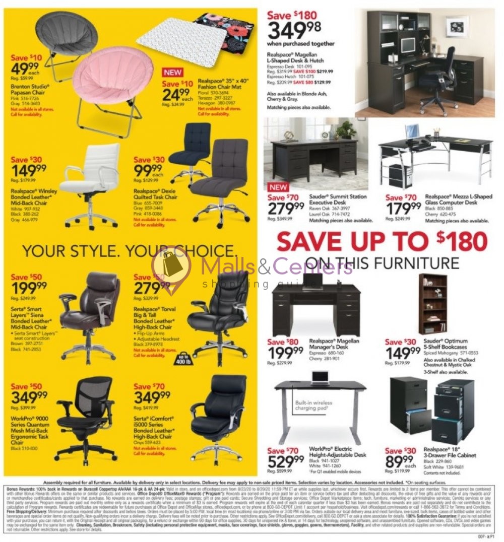 Office Depot Weekly Ad sales & flyers specials MallsCenters