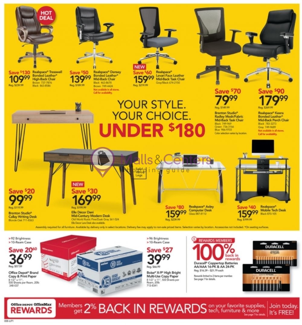 Office Depot Weekly Ad sales & flyers specials MallsCenters