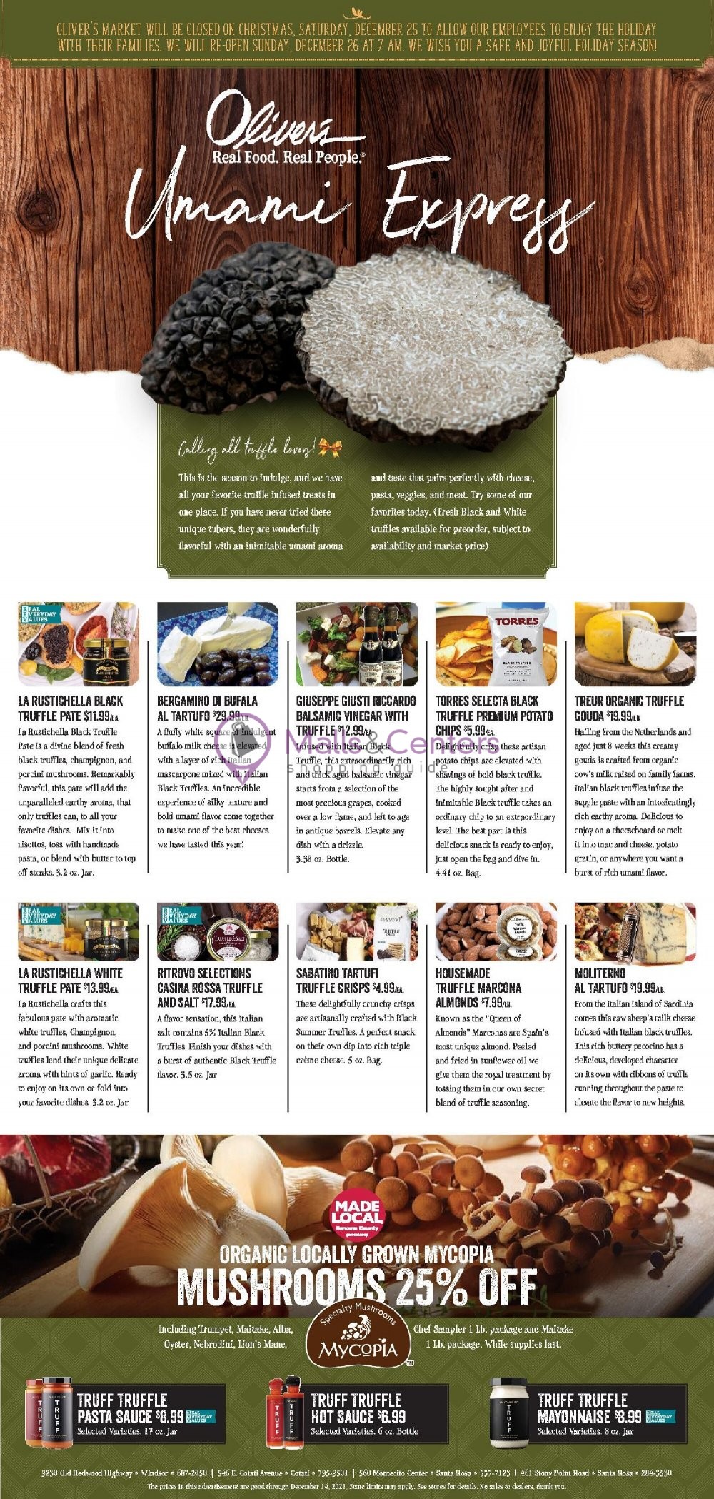 Oliver's Markets Weekly ad valid from 12/08/2021 to 12/14/2021