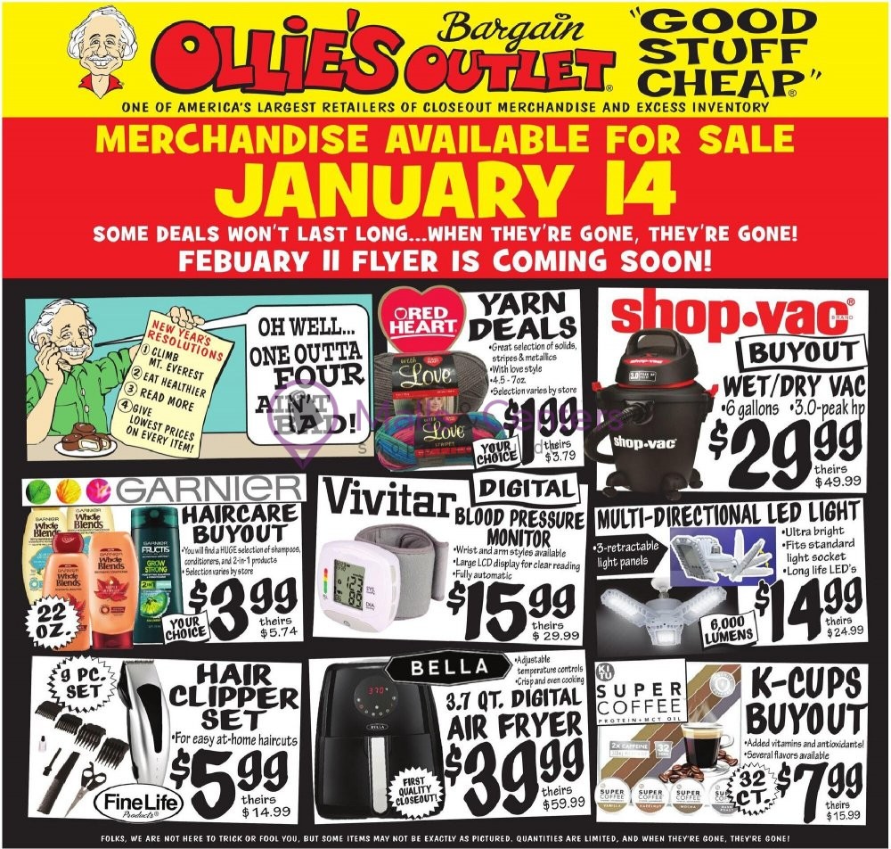 Ollie's Bargain Outlet Weekly ad valid from 01/14/2021 to 01/20/2021