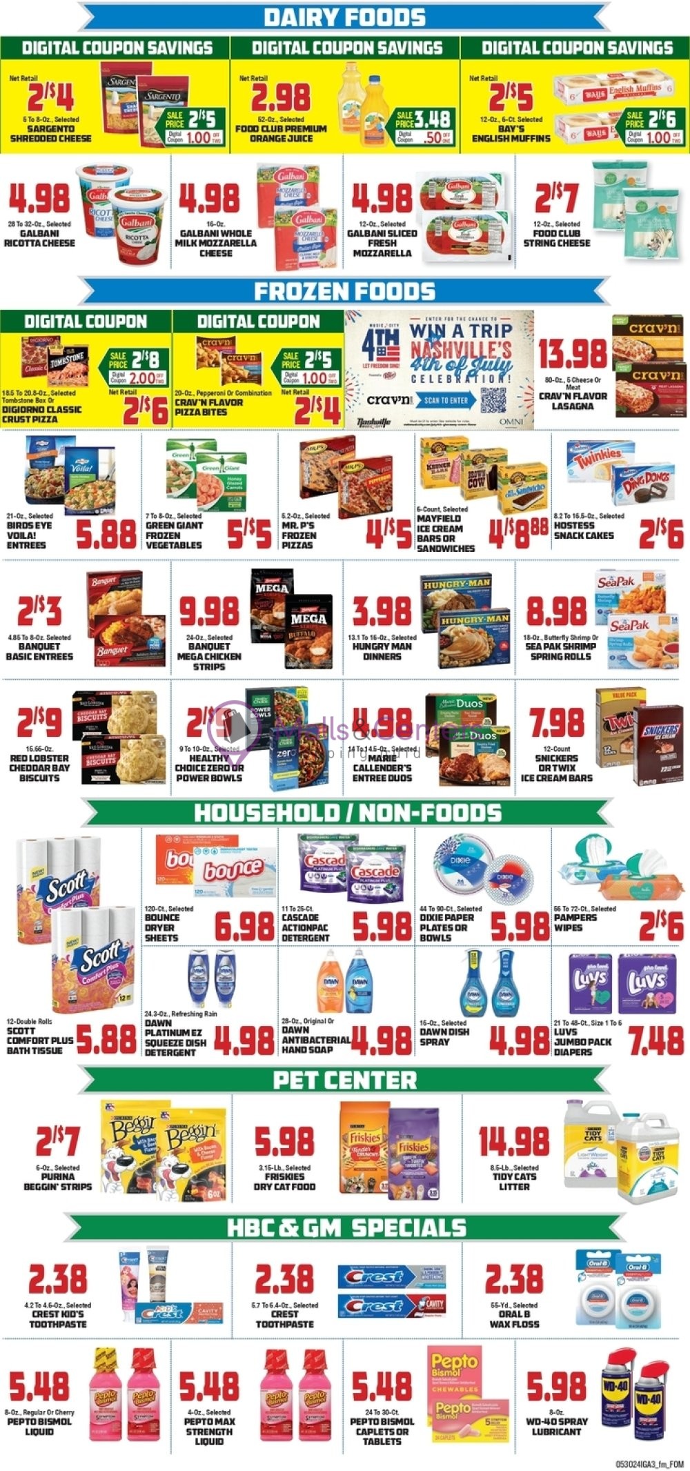 Weekly ad for Oregon Dairy Supermarket valid: 05/30/2024 - 06/05/2024, page 3