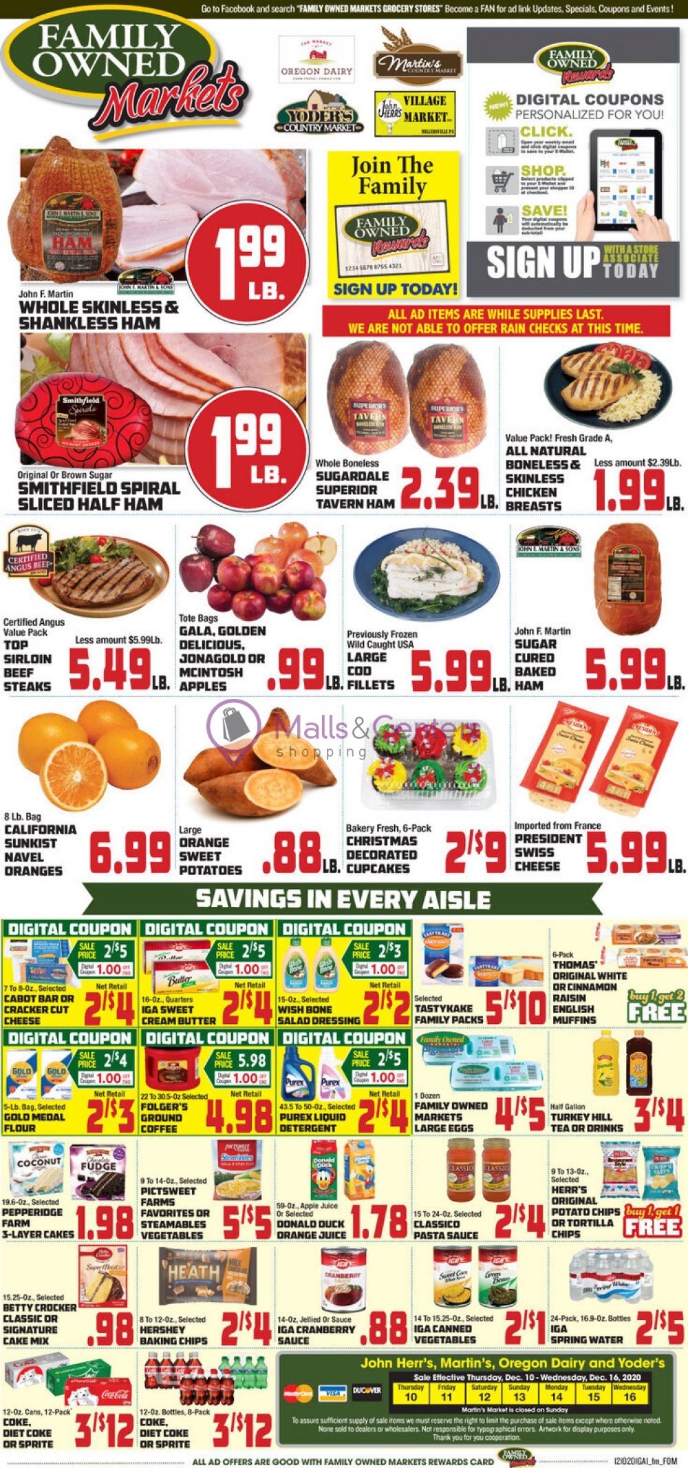 Oregon Dairy Supermarket Weekly ad valid from 12/10/2020 to 12/16/2020