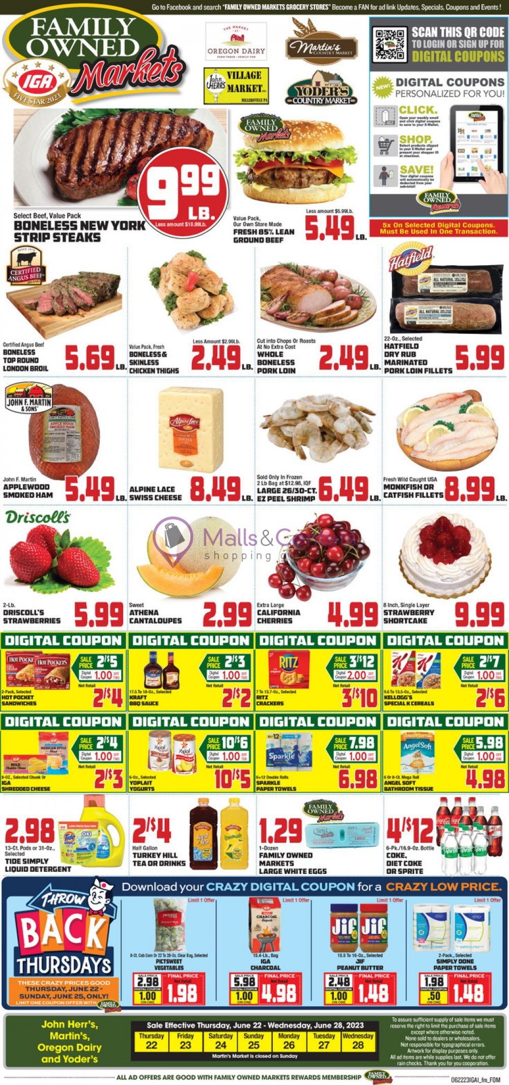 Oregon Dairy Supermarket Weekly ad valid from 06/22/2023 to 06/28/2023
