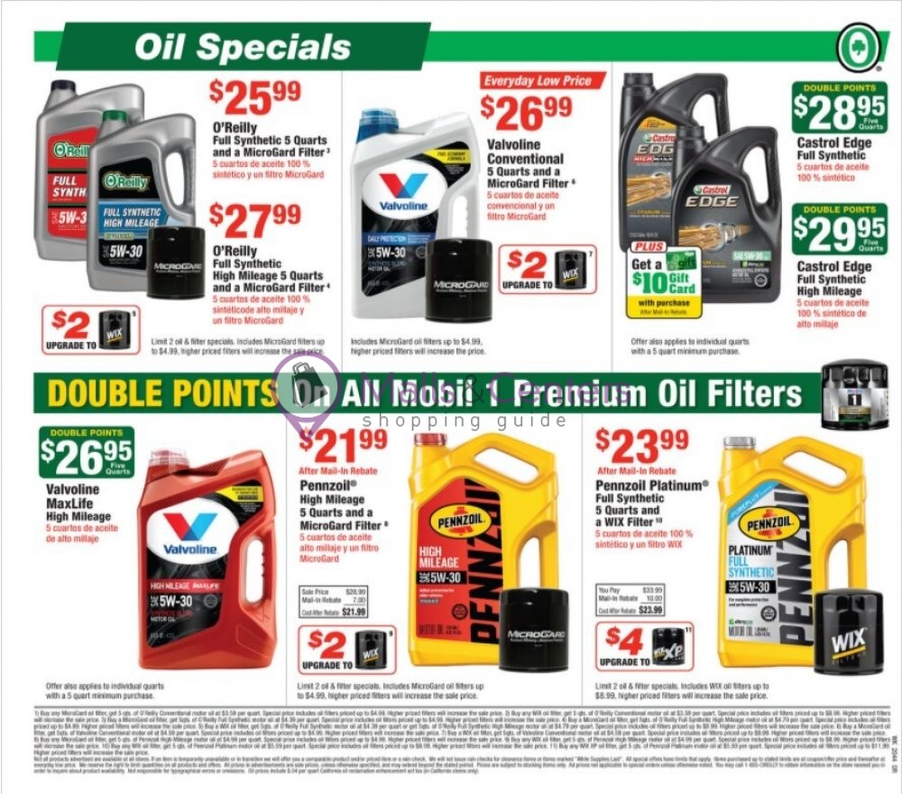 O'Reilly Auto Parts Weekly ad valid from 10/28/2020 to 11/24/2020