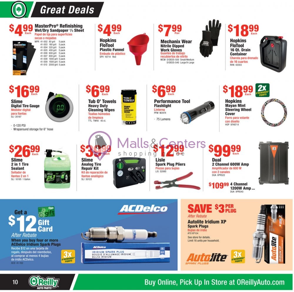 Weekly ad for O'Reilly Auto Parts valid: 04/26/2023 - 05/30/2023, page 10 Weekly ad for O'Reilly Auto Parts valid: 04/26/2023 - 05/30/2023, page 10
