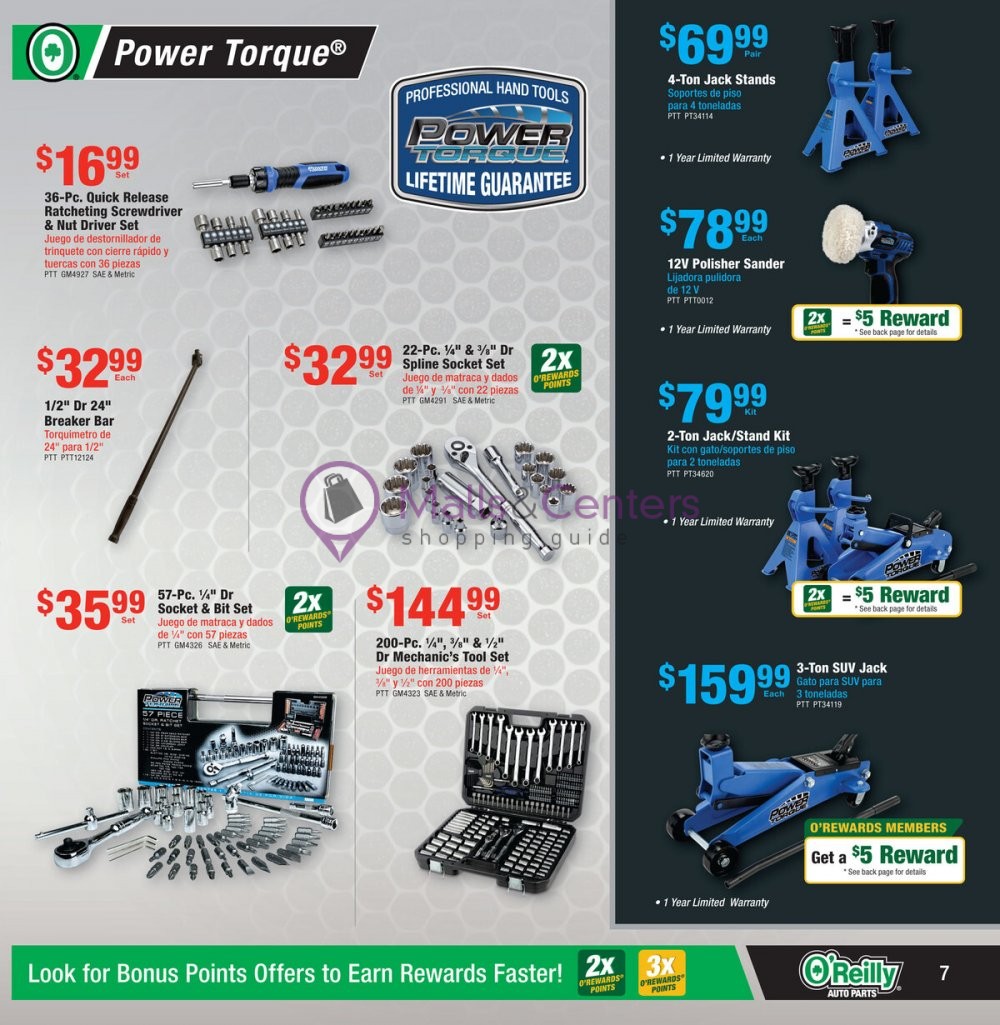 Weekly ad for O'Reilly Auto Parts valid: 04/26/2023 - 05/30/2023, page 7 Weekly ad for O'Reilly Auto Parts valid: 04/26/2023 - 05/30/2023, page 7