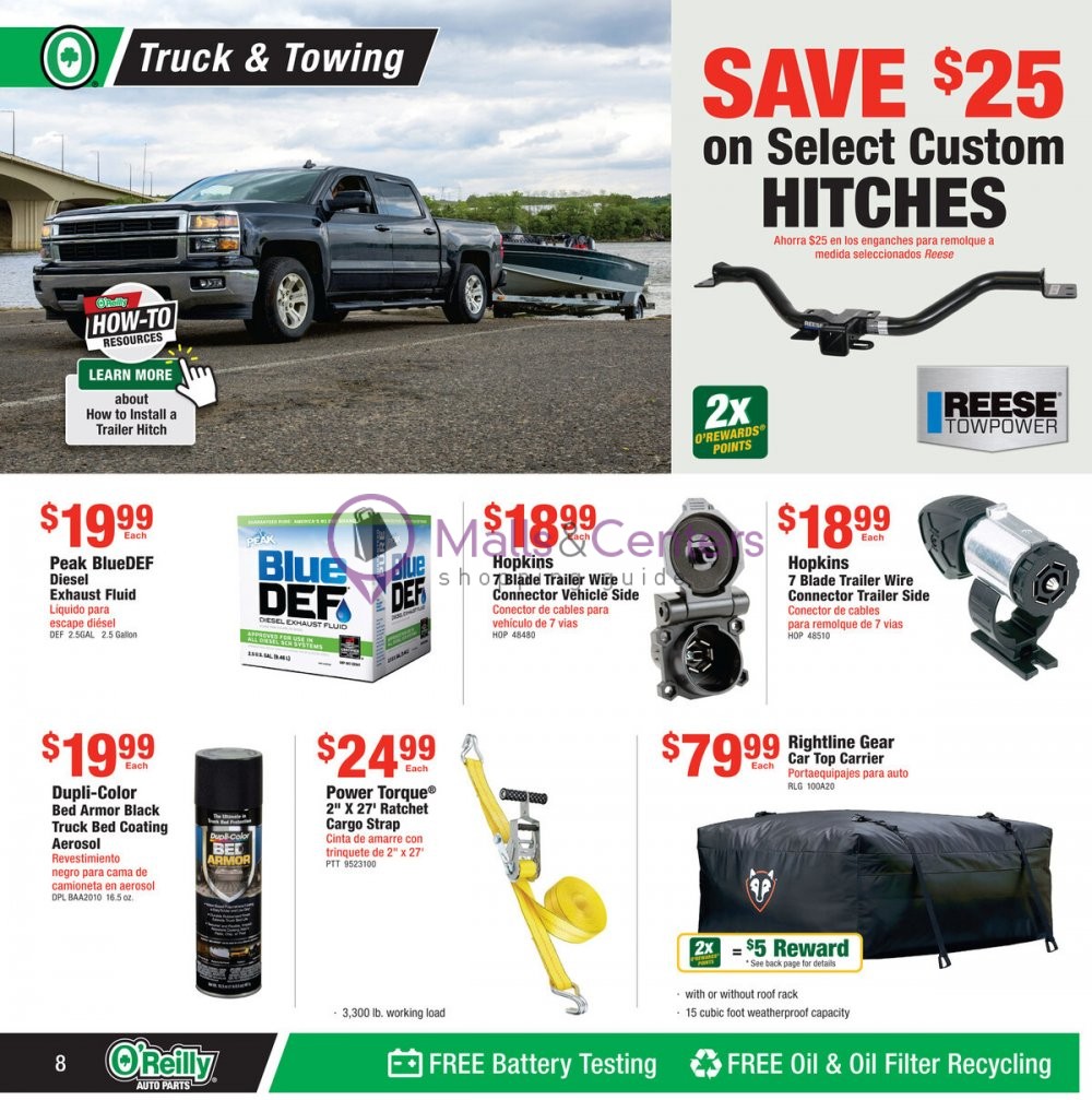 Weekly ad for O'Reilly Auto Parts valid: 04/26/2023 - 05/30/2023, page 8 Weekly ad for O'Reilly Auto Parts valid: 04/26/2023 - 05/30/2023, page 8