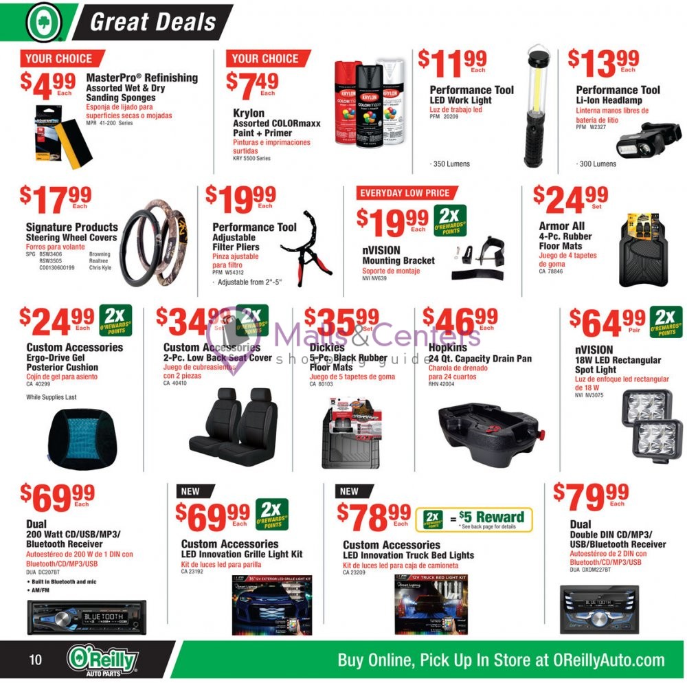 Weekly ad for O'Reilly Auto Parts valid: 05/31/2023 - 06/27/2023, page 10 Weekly ad for O'Reilly Auto Parts valid: 05/31/2023 - 06/27/2023, page 10