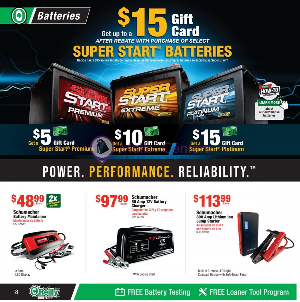 Weekly ad for O'Reilly Auto Parts valid: 05/31/2023 - 06/27/2023, page 8 Weekly ad for O'Reilly Auto Parts valid: 05/31/2023 - 06/27/2023, page 8