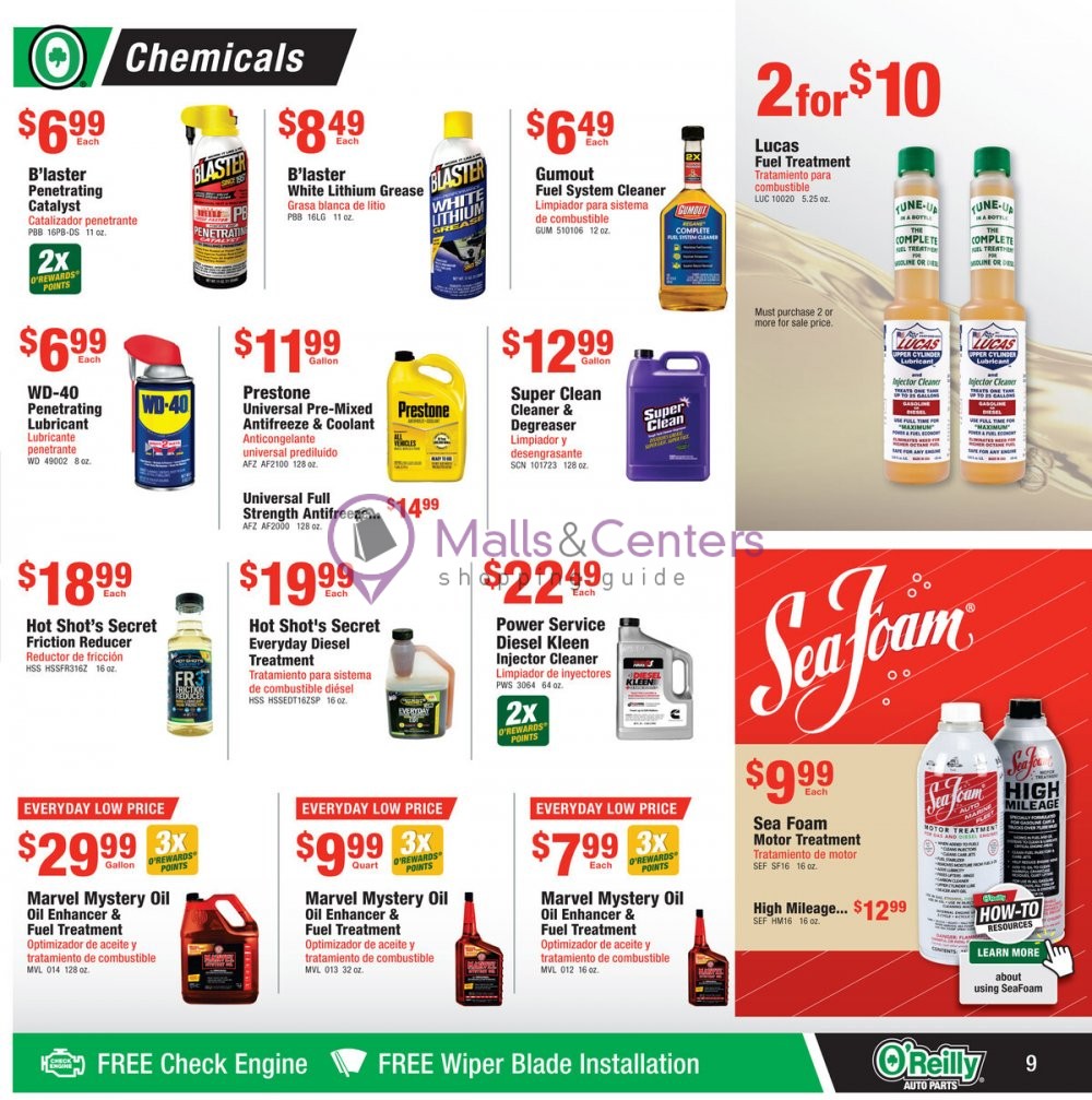 Weekly ad for O'Reilly Auto Parts valid: 05/31/2023 - 06/27/2023, page 9 Weekly ad for O'Reilly Auto Parts valid: 05/31/2023 - 06/27/2023, page 9