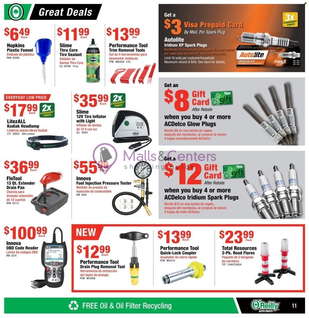 Weekly ad for O'Reilly Auto Parts valid: 06/26/2024 - 07/30/2024, page 11
