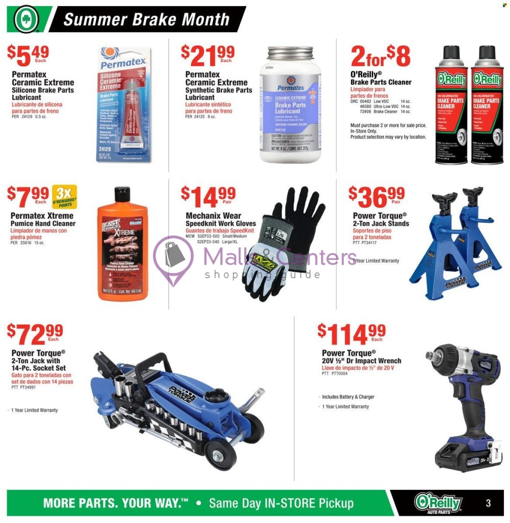 Weekly ad for O'Reilly Auto Parts valid: 06/26/2024 - 07/30/2024, page 3