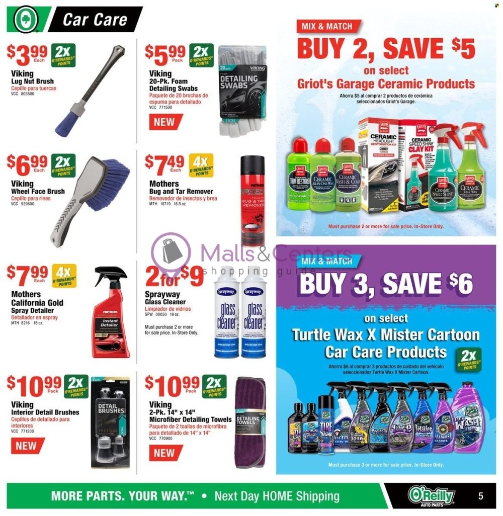 Weekly ad for O'Reilly Auto Parts valid: 06/26/2024 - 07/30/2024, page 5