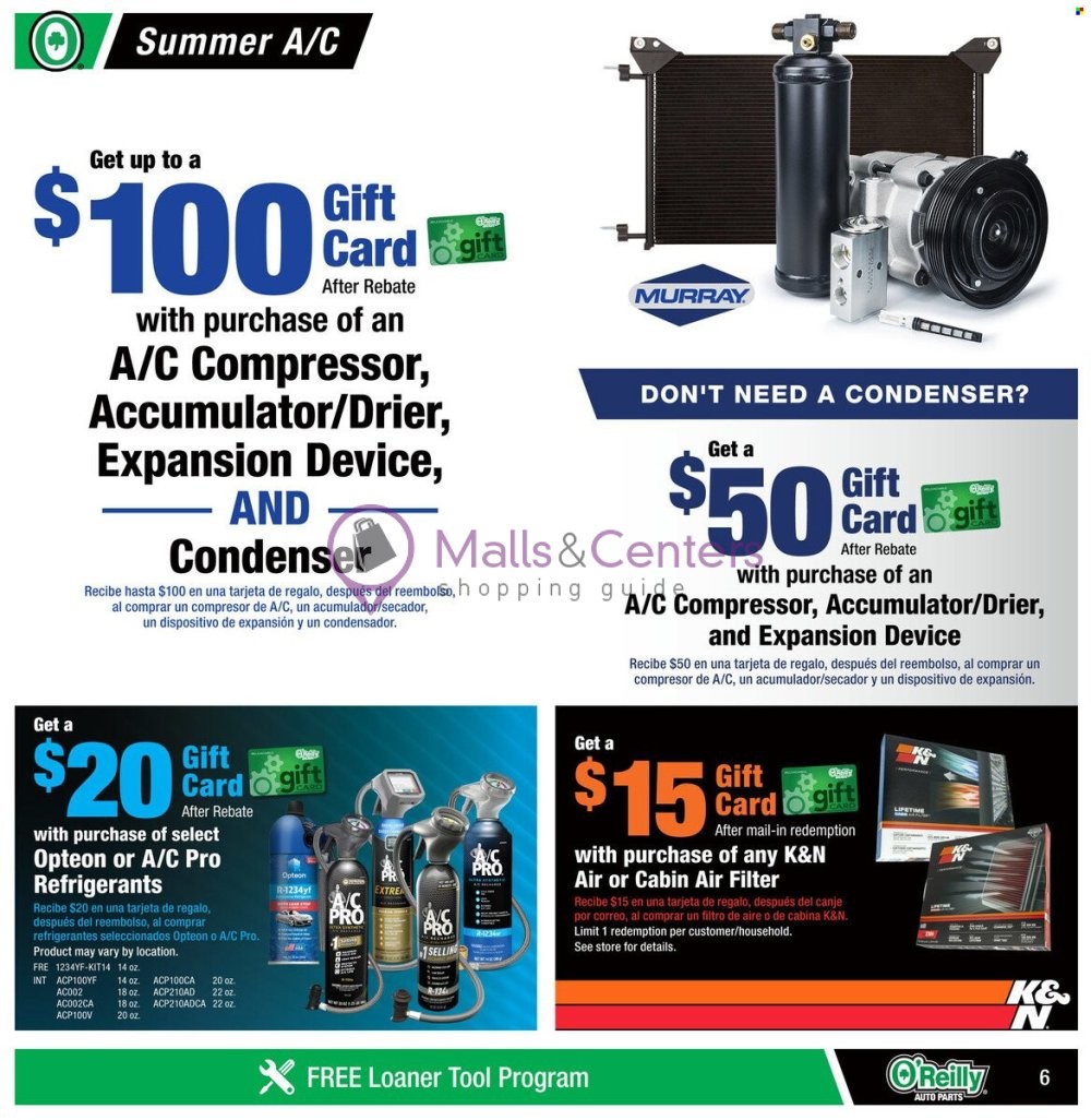 Weekly ad for O'Reilly Auto Parts valid: 06/26/2024 - 07/30/2024, page 6