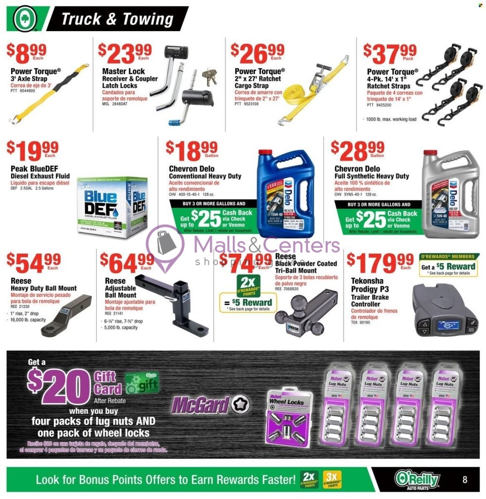 Weekly ad for O'Reilly Auto Parts valid: 06/26/2024 - 07/30/2024, page 8
