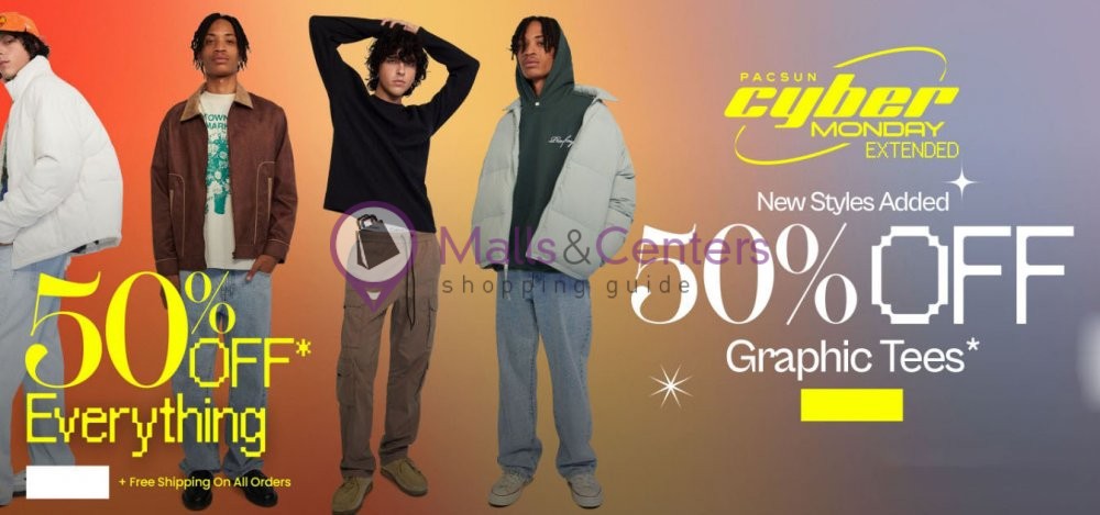 PacSun Weekly ad valid from 11/29/2022 to 12/05/2022 - MallsCenters