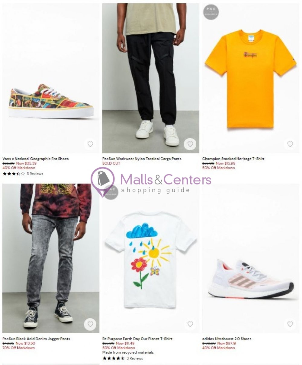 Pacsun Weekly Ad Valid From 10 14 2020 To 10 20 2020 Mallscenters