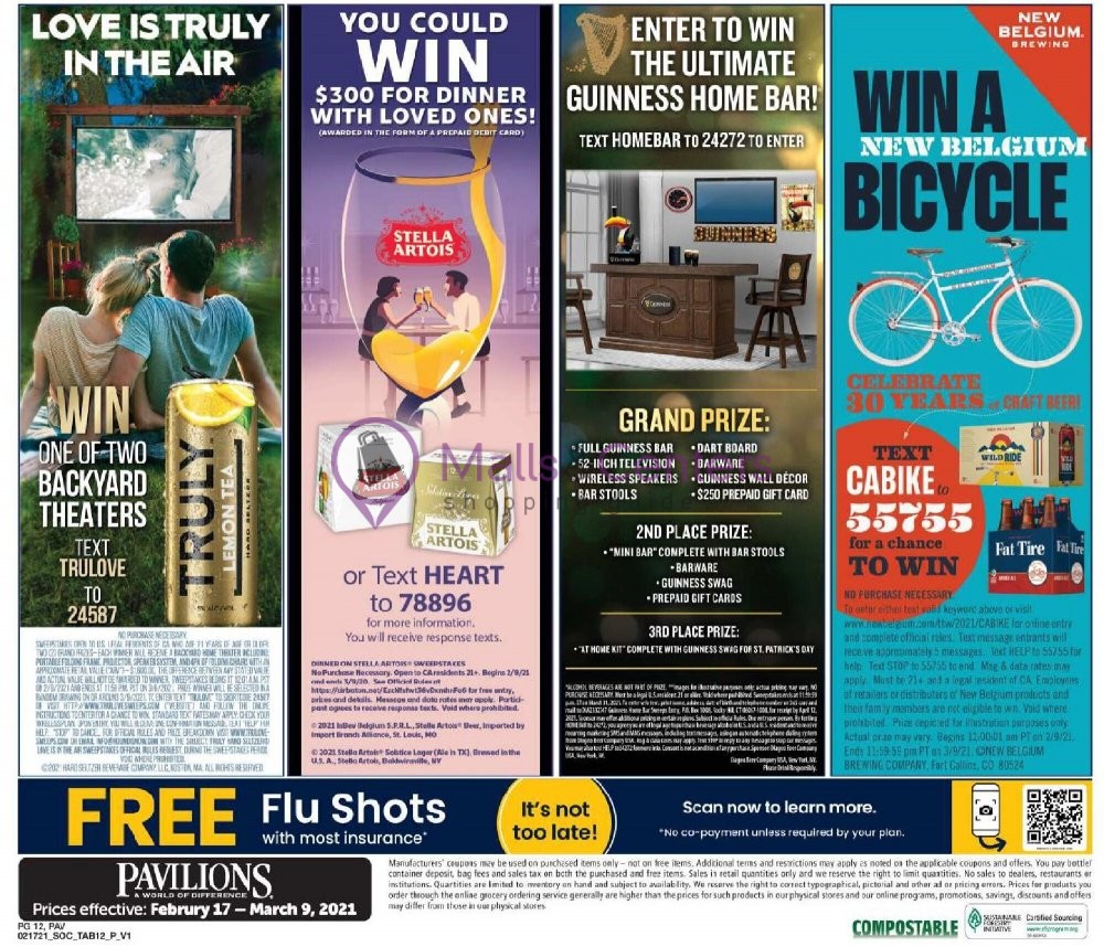 Pavilions weekly ad sales flyers specials mallscenters