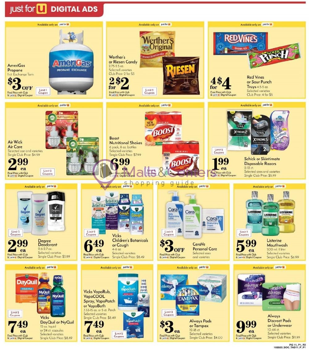 Pavilions weekly ad sales flyers specials mallscenters