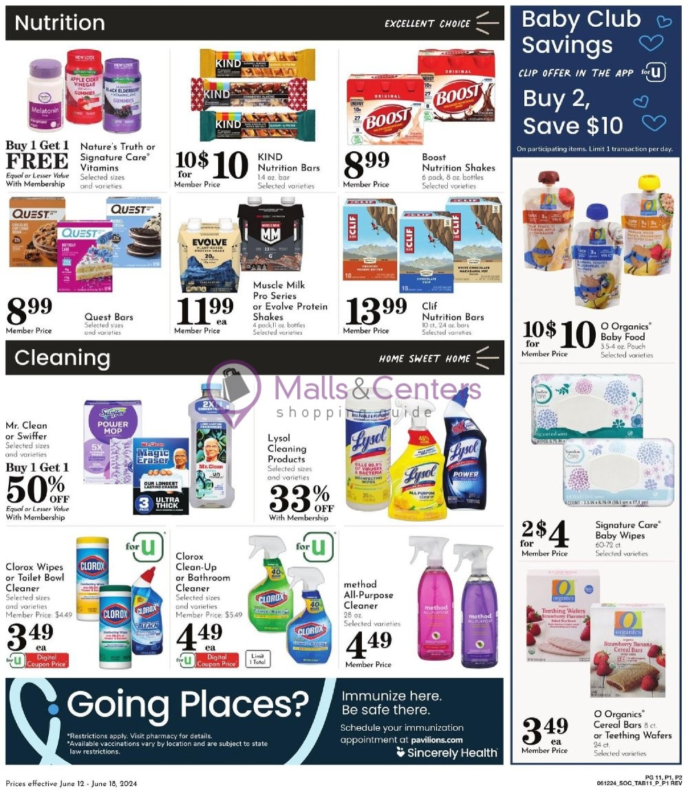 Weekly ad for Pavilions valid: 06/12/2024 - 06/18/2024, page 11