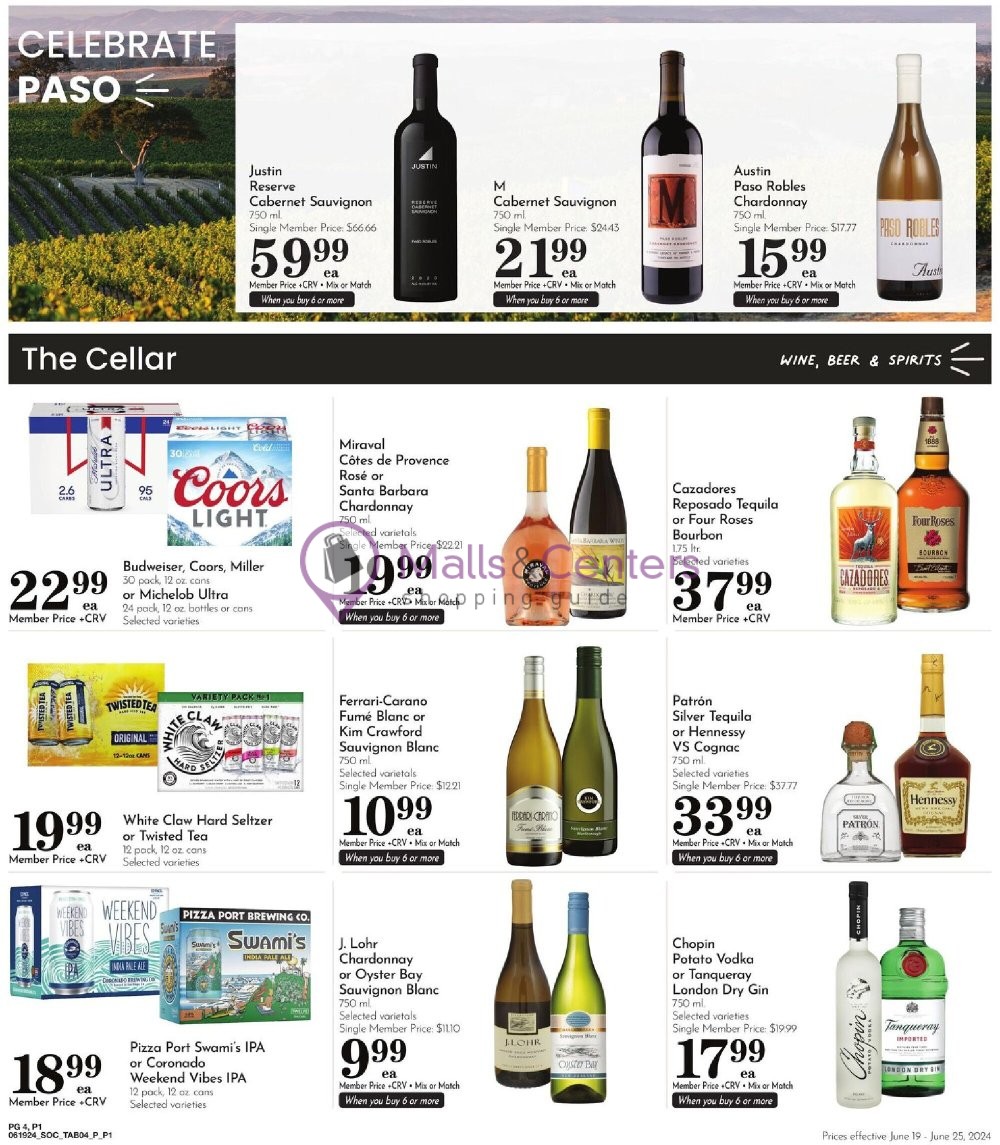 Weekly ad for Pavilions valid: 06/19/2024 - 06/25/2024, page 4