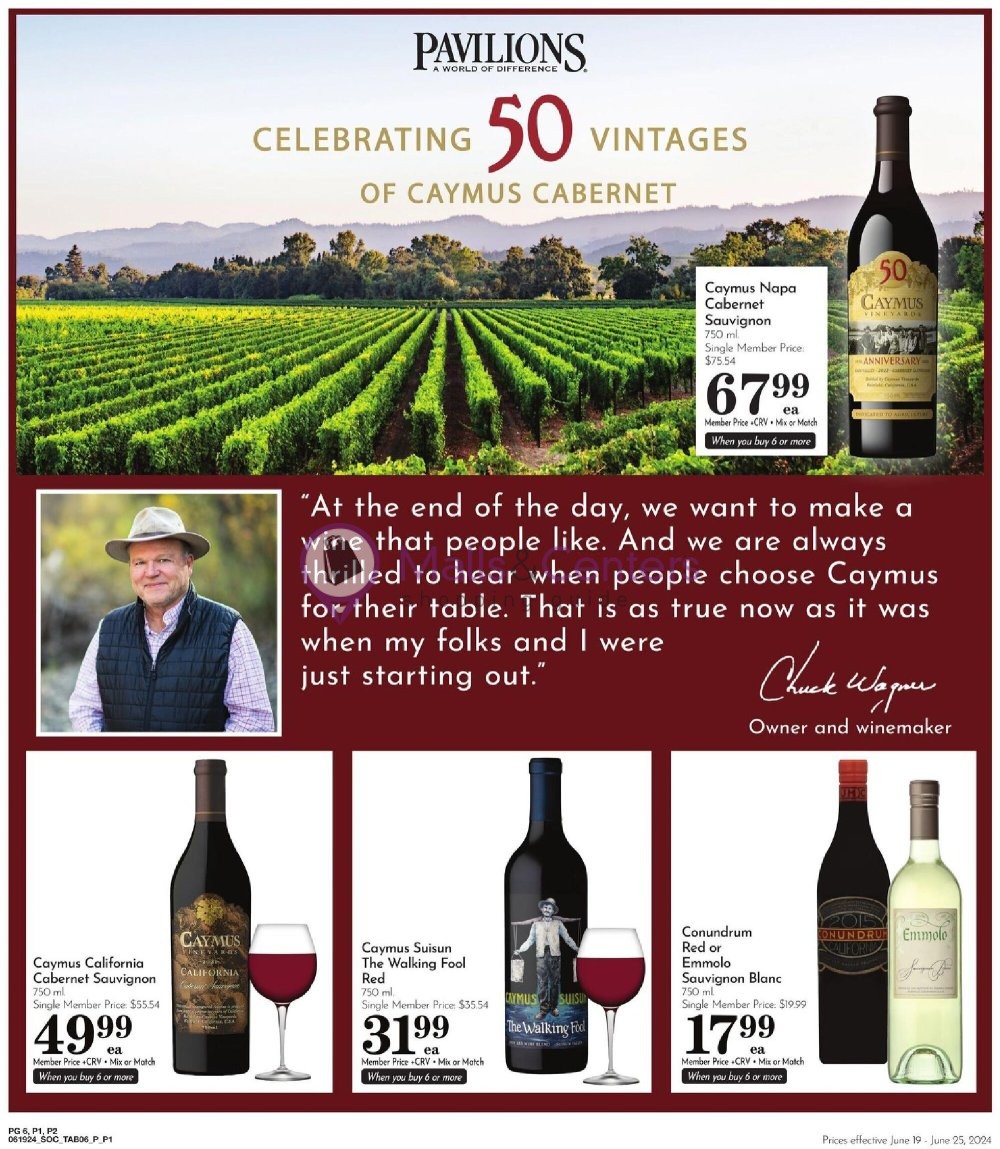 Weekly ad for Pavilions valid: 06/19/2024 - 06/25/2024, page 6