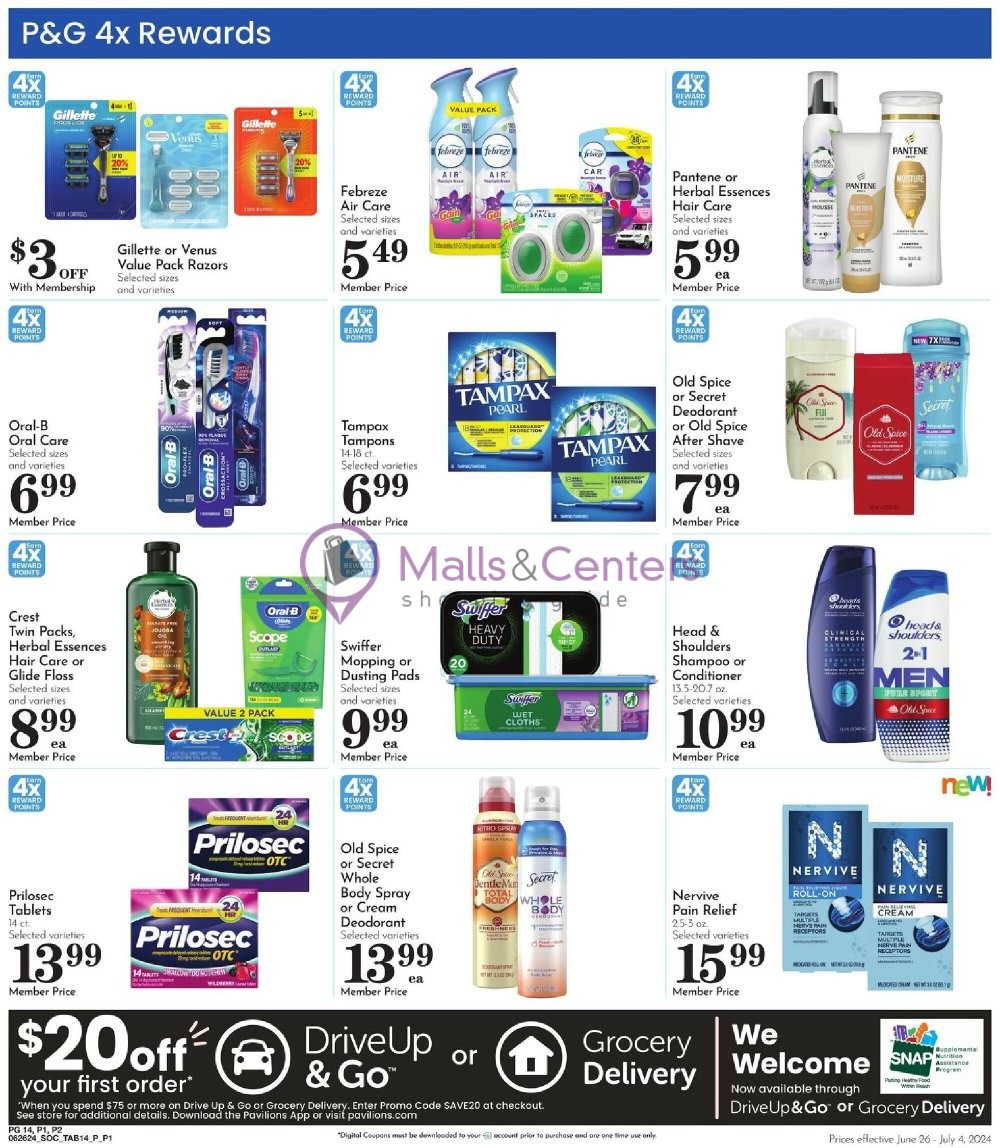 Weekly ad for Pavilions valid: 06/26/2024 - 07/04/2024, page 13
