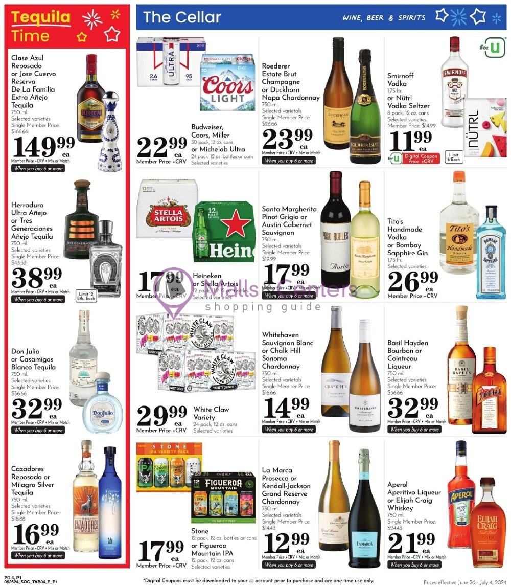 Weekly ad for Pavilions valid: 06/26/2024 - 07/04/2024, page 4