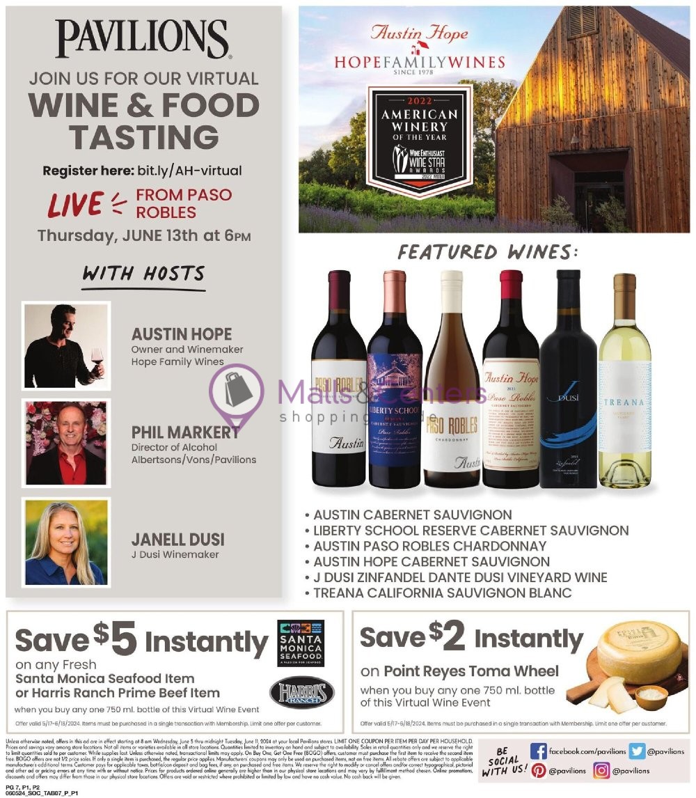 Weekly ad for Pavilions valid: 06/05/2024 - 06/11/2024, page 7