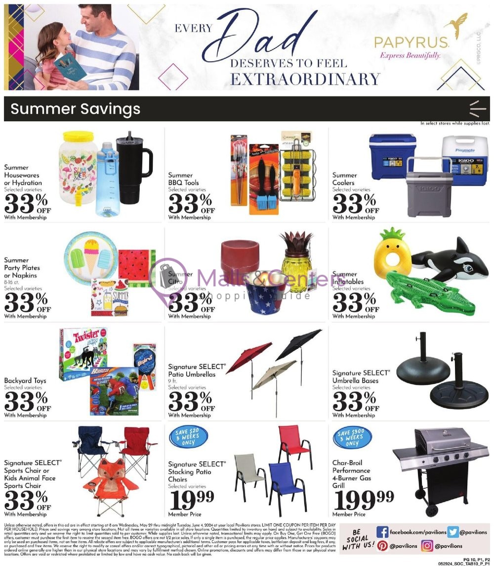 Weekly ad for Pavilions valid: 05/29/2024 - 06/04/2024, page 10