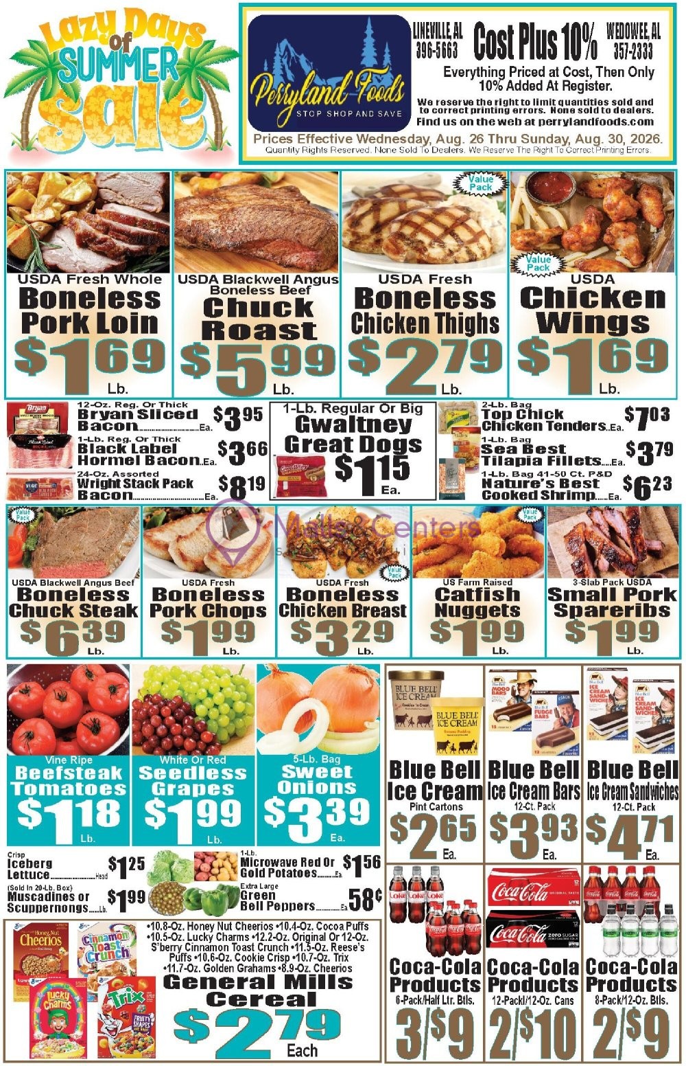 Weekly ad for Perryland Foods valid: 08/21/2026 - 08/27/2026, page 1