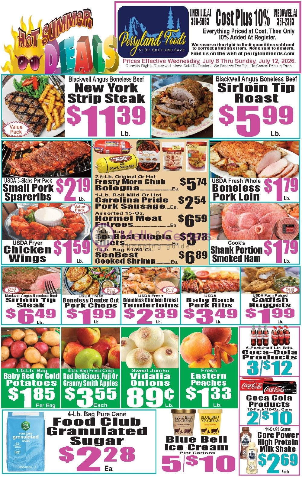 Weekly ad for Perryland Foods valid: 07/12/2026 - 07/12/2026, page 1