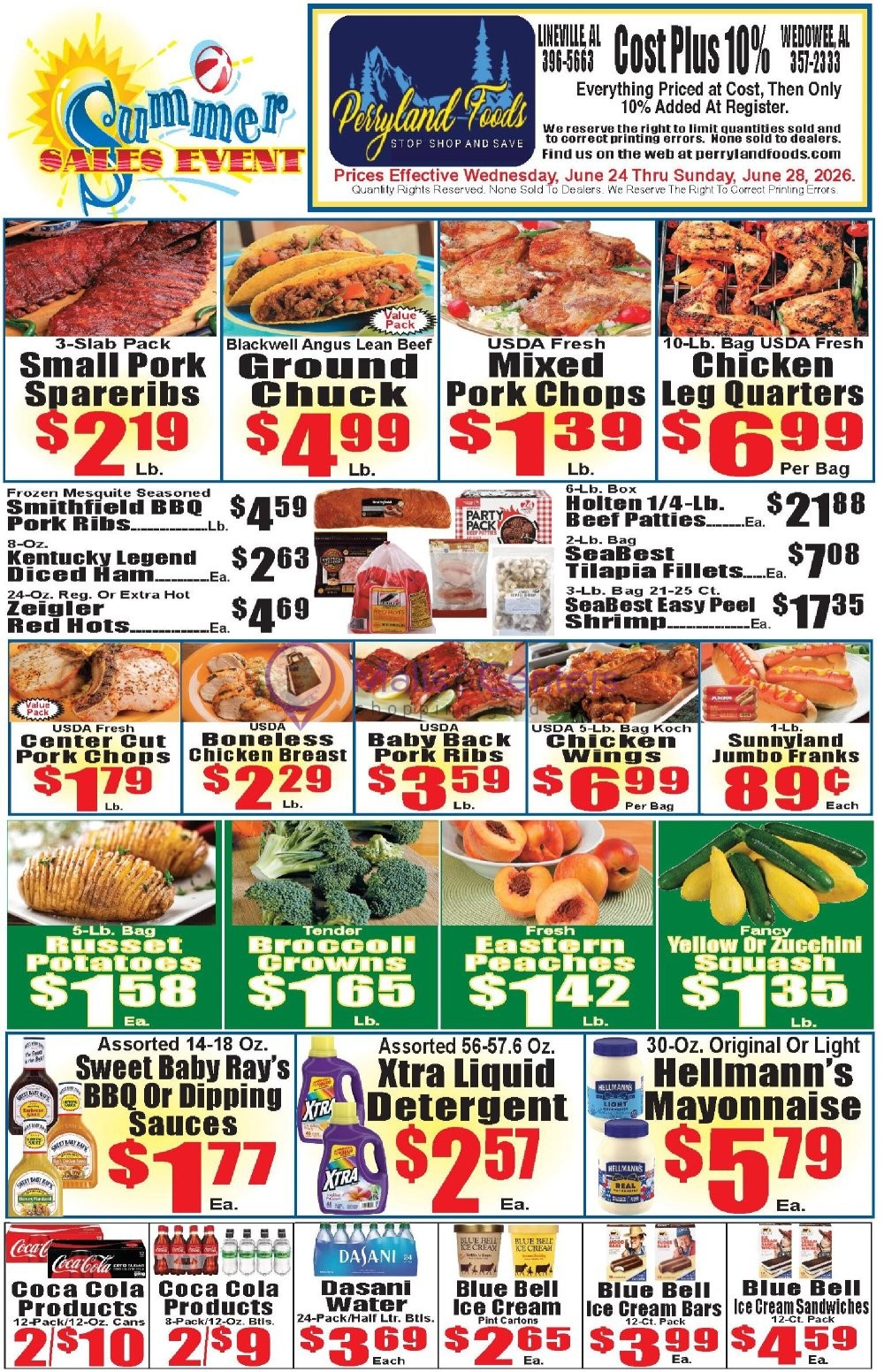 Weekly ad for Perryland Foods valid: 06/24/2026 - 06/28/2026, page 1