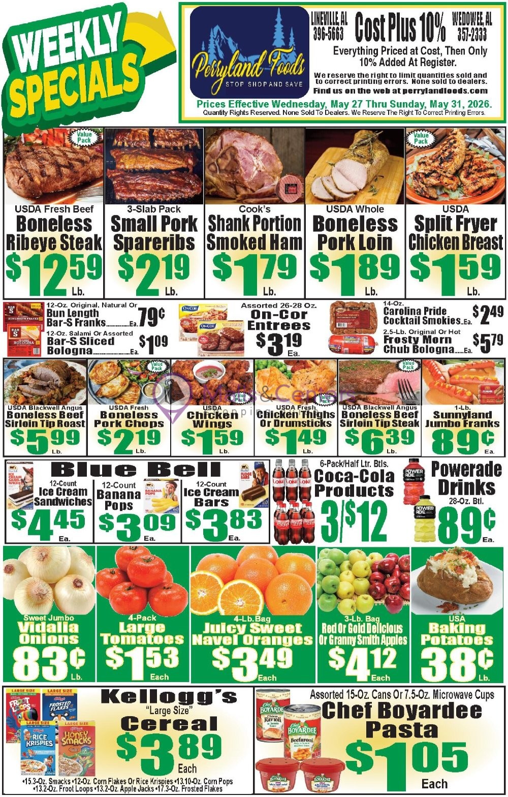 Weekly ad for Perryland Foods valid: 05/27/2026 - 05/31/2026, page 1
