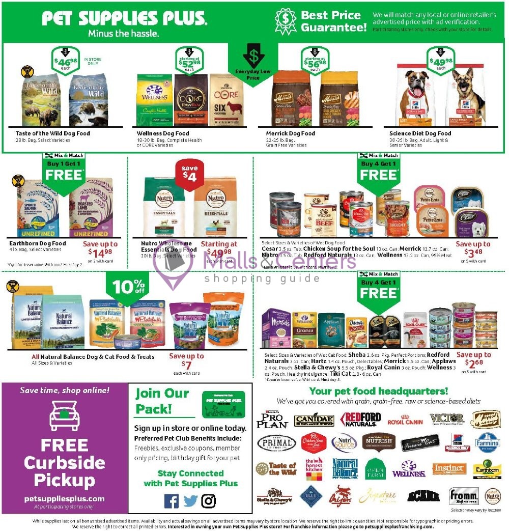 Pet Supplies Plus Weekly Ad sales & flyers specials MallsCenters