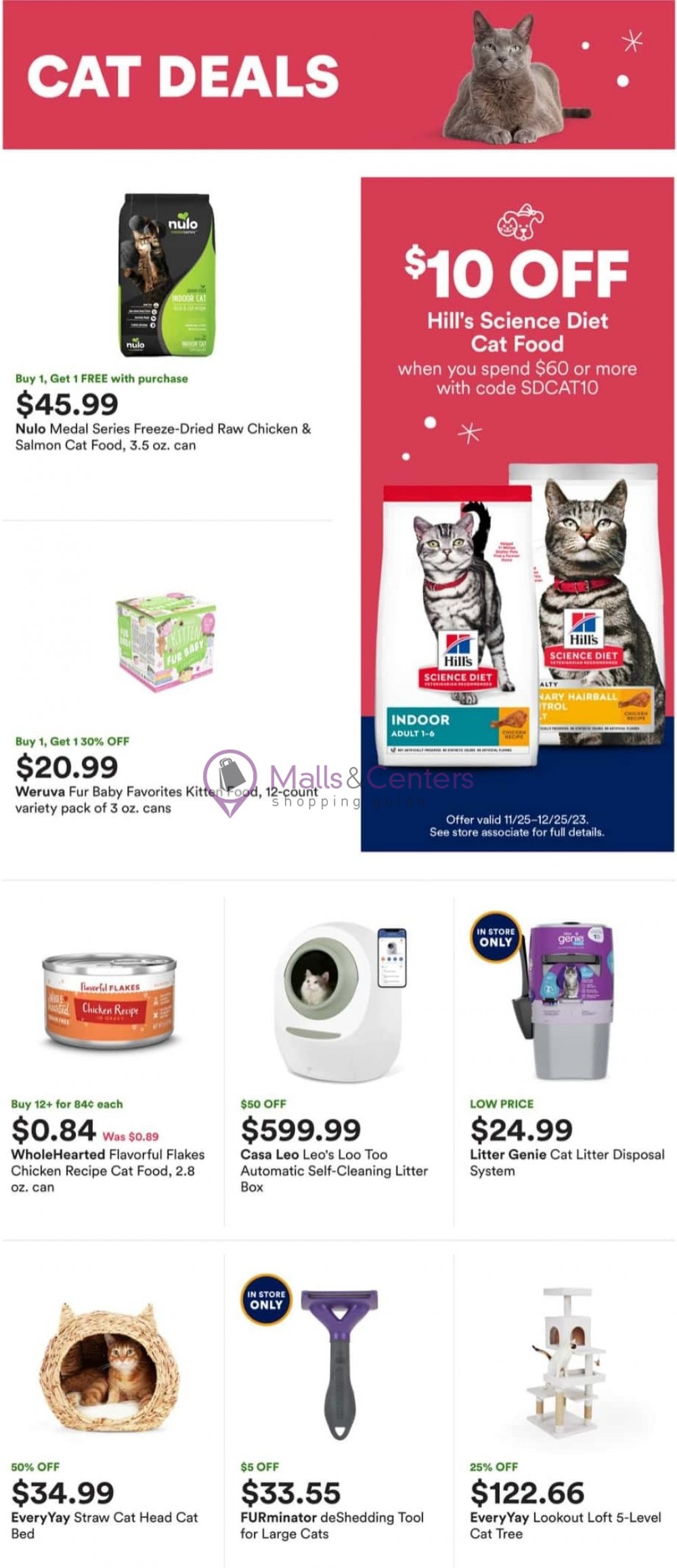 PetCo Weekly ad valid from 12/03/2023 to 12/09/2023 MallsCenters