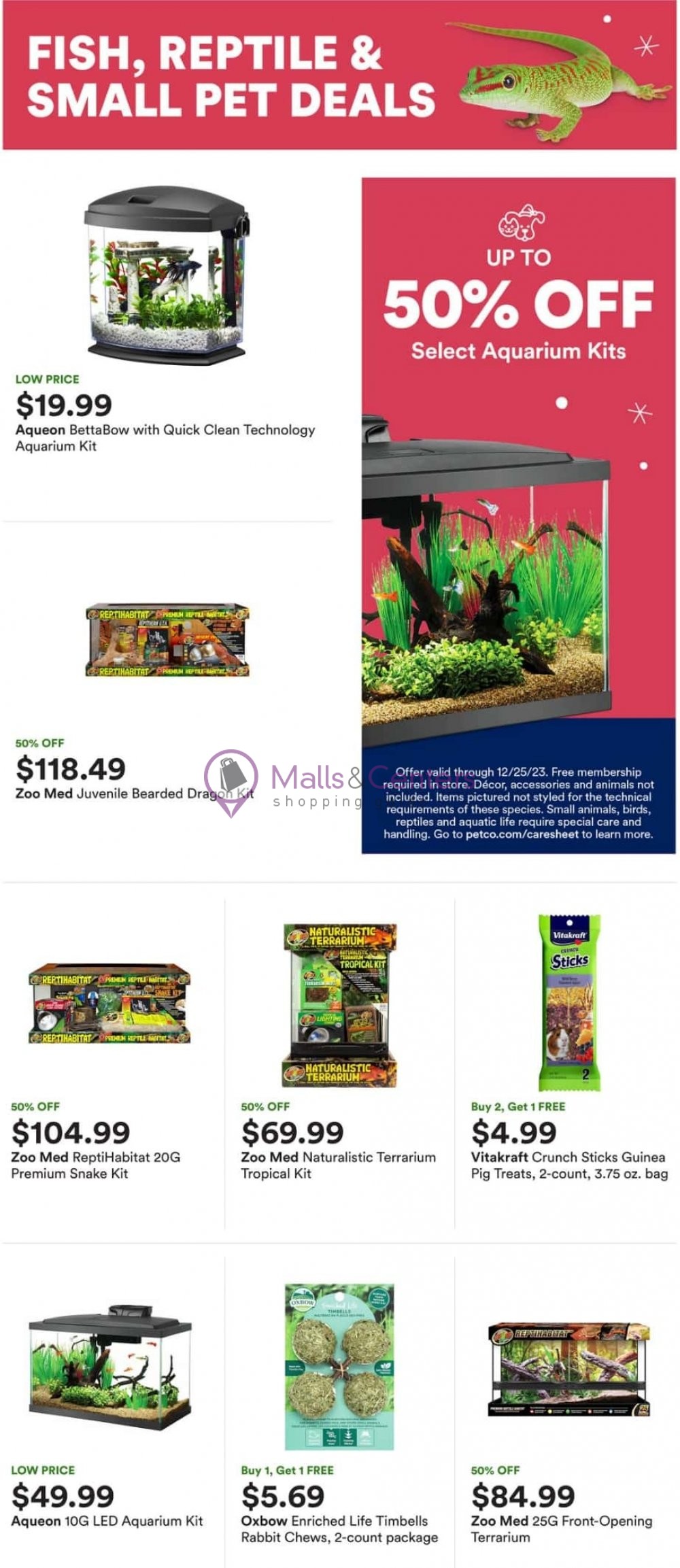 PetCo Weekly ad valid from 12/03/2023 to 12/09/2023 MallsCenters